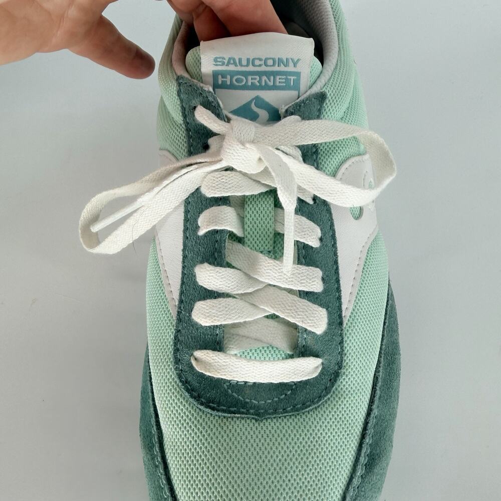 Saucony Hornet Women's Sneakers Size 8.5 Teal Mint White Retro Running S60538-7 - Picture 9 of 14